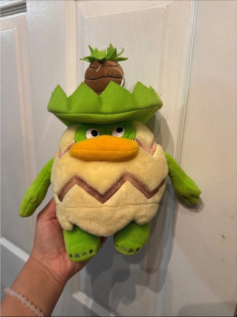 Pokemon Ludicolo Plush in Green, Cream, Brown, and Yellow